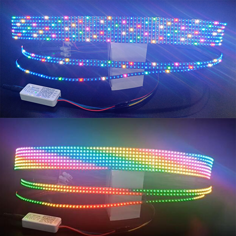 APA102 Narrow 5mm/0.19in Wide 2020SMD High Density 200LEDs/M DC5V Individually Addressable RGB LED Strip Lights APA102 Narrow 5mm/0.19in Wide 2020SMD High Density 200LEDs/M DC5V Individually Addressable RGB LED Strip Lights